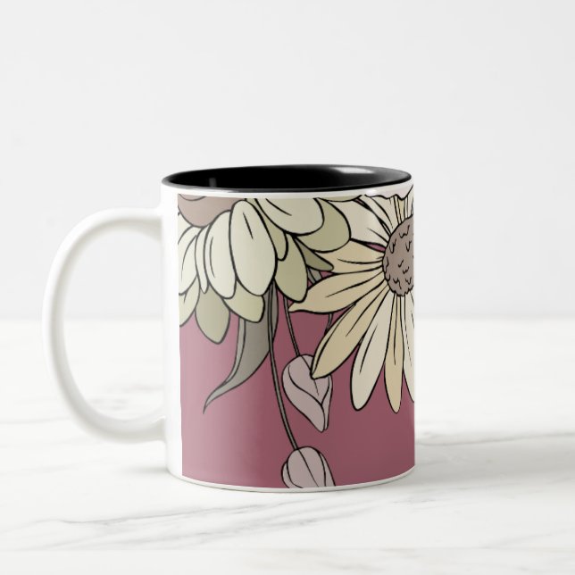 Blommig mugg  (Vänster)