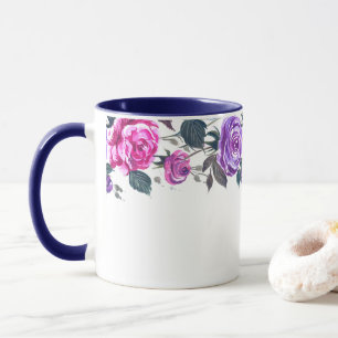 Blommig mugg
