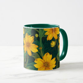 Blommig mugg