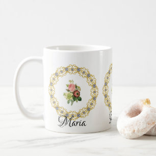 Blommig mugg