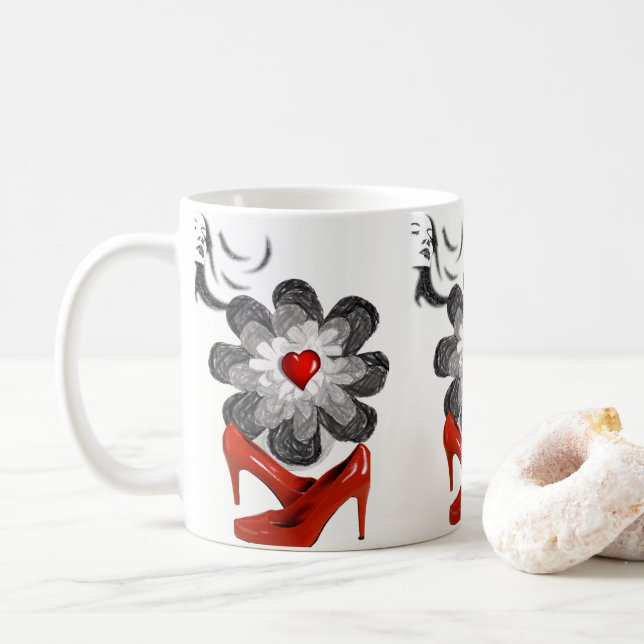 Blommig mugg (Med munk)