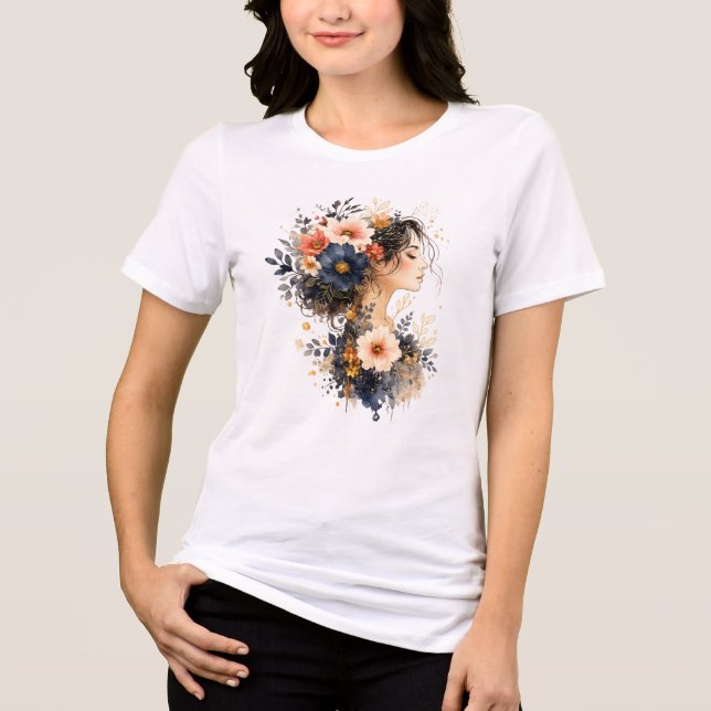 Blommig musa t shirt (Framsida)