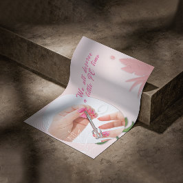 Blommig nagelspa-design poster