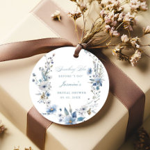 Blommig Något blått innan jag gör Bröllopsdusch