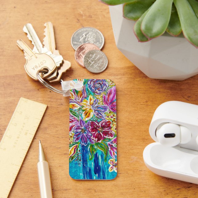 Blommig nyckelring (Skrivbord)