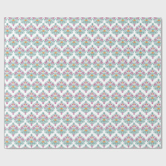 Blommig Nyckfullhet Modern Damastglädje. Presentpapper
