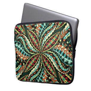 Blommig och glamour sömlös stilfull laptop fodral