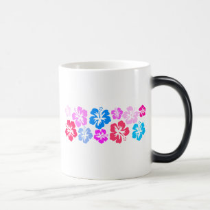 Blommig och rosa magisk mugg