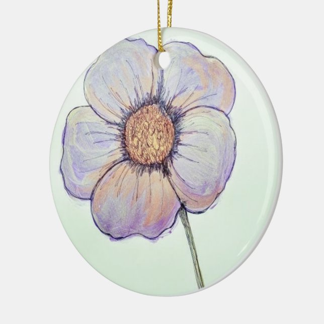 Blommig ornament (Vänster)