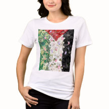 Blommig Palestina-karta - Gratis Palestina-karta T