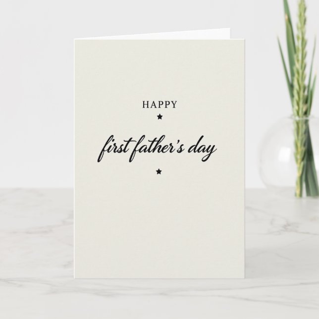 Blommig Pappas Dag Kort (Framsida)