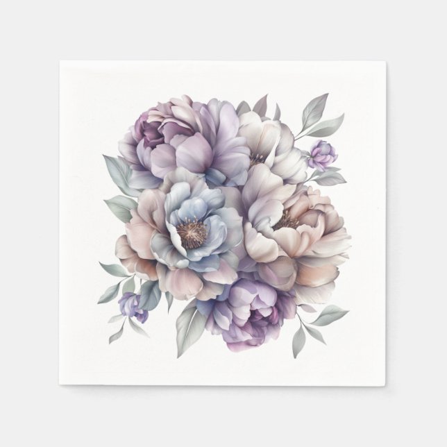 Blommig Pappersservett (Framsidan)