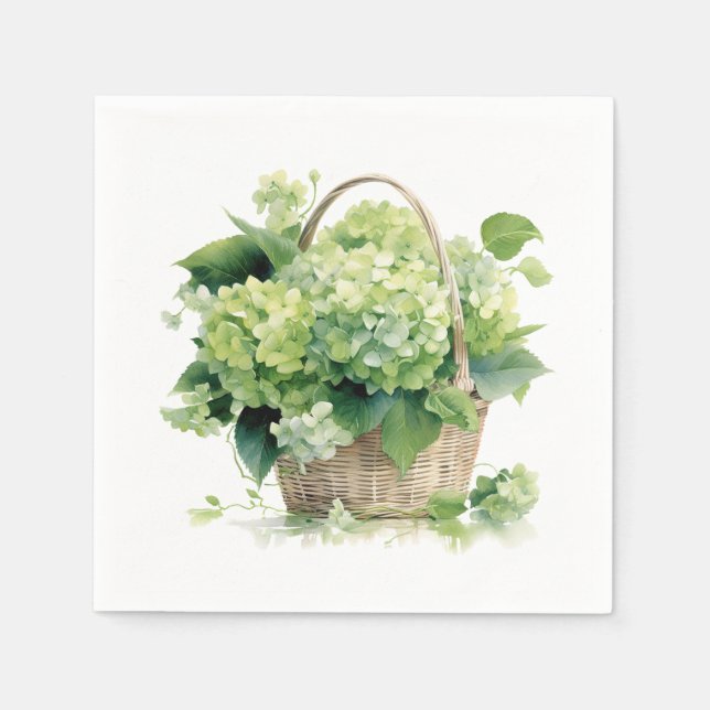 Blommig  pappersservett (Framsidan)