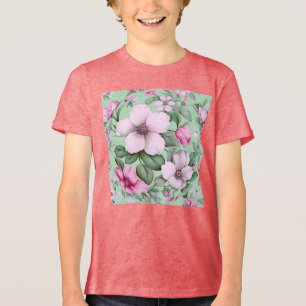 Blommig Pastellfärg Trädgård Naturälskare T Shirt