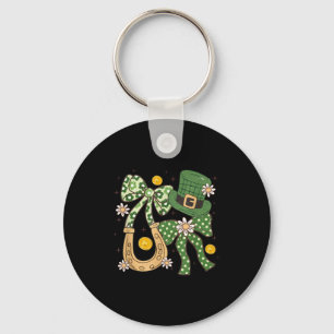 Blommig Patricks Coquette,retro Shamrock Roligt Pr Nyckelring