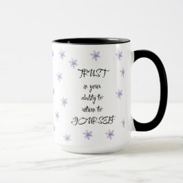 Blommig positivt citatgåva för henne honom Mindful Mugg