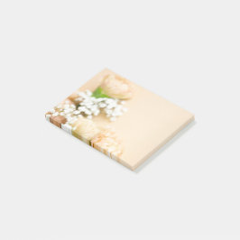 Blommig post-it block