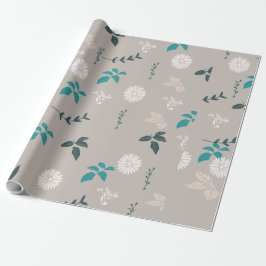Blommig presentinslagspapper presentpapper