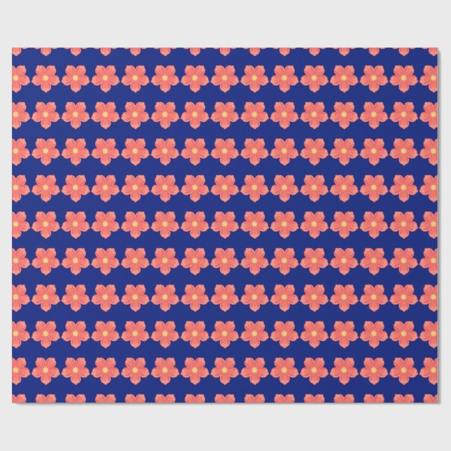 Blommig  presentpapper (Platt)
