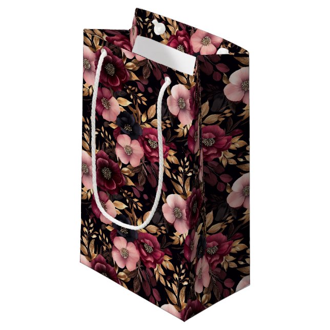 Blommig presentpåse (Framsidan Vinklad)