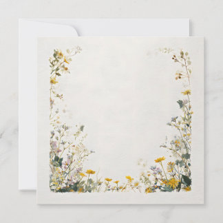 Blommig ramdesign – Elegant botanisk Spara Datumet