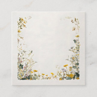 Blommig ramdesign – Elegant botanisk Tilläggskort