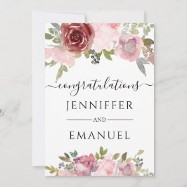 blommig rodnad anpassat namn gratulationer vid brö kort