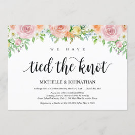 Blommig Romantisk Flytt-invitation till Bröllopsfe Inbjudningar