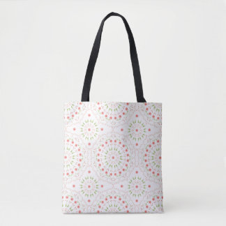Blommig Rosa Söt Chic Minimalistisk Mandala Mönste Tygkasse