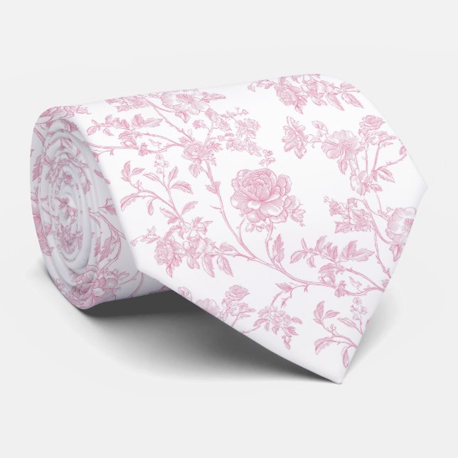Blommig rosa toile de jouy slips (Rullad)