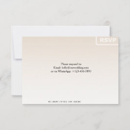 Blommig RSVP-kort | Anpassat bröllopssvarskort OSA Kort