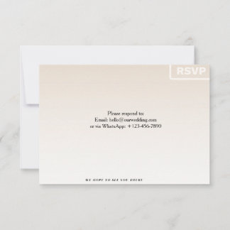 Blommig RSVP-kort | Anpassat bröllopssvarskort OSA Kort