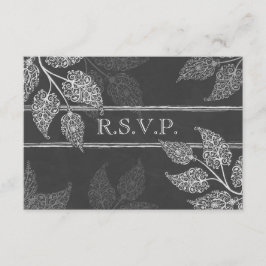 Blommig RSVP-kort för bröllop OSA Kort