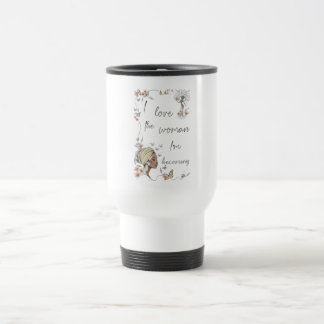 Blommig självkärlek present för kvinnor resemugg
