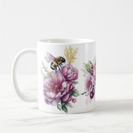 Blommig skönhet  kaffemugg