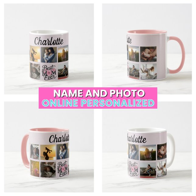 Blommig Skript Bästa Mamma Nånsin Kaffemugg (Floral Script Best Mom Ever Coffee Mug
)