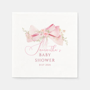 Blommig slinga Elegant blombukett till flicka baby Pappersservett