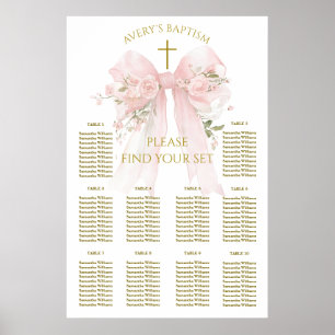 Blommig slinga elegant flower girl dop poster