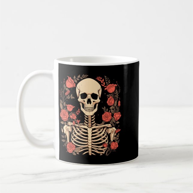 Blommig socker skalle dag för statlig byrå Dia Kaffemugg (Vänster)