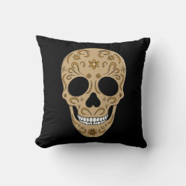 Blommig sockerkalle Dia de los Muertos Kudde
