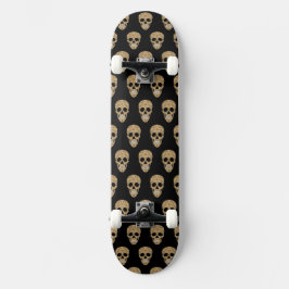 Blommig sockerkalle Dia de los Muertos Mini Skateboard Bräda 18,5 Cm