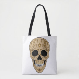 Blommig sockerkalle Dia de los Muertos Tygkasse