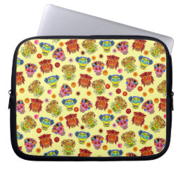 Blommig sockerkalle laptop sleeve