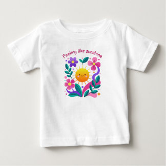 Blommig Sol Barn T-Shirt
