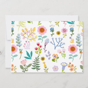 blommig sommar botanisk bakgrund omslags papper inbjudningar