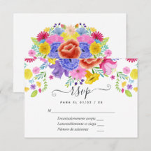 Blommig spansk fiesta Quinceañera