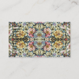 Blommig Speglad Vintage Blommig Visitkort