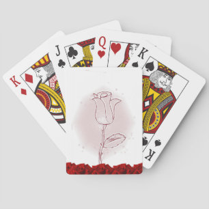 Blommig spelkortlek casinokort