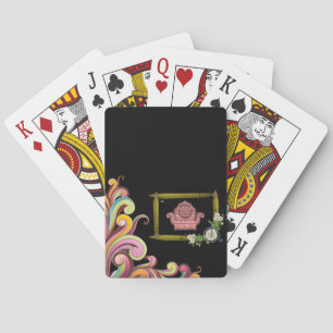 Blommig spelkortlek casinokort