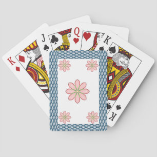 Blommig spelkortlek casinokort
